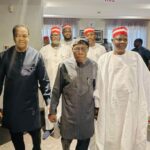 PICTORIAL: Obasanjo hosts Kwankwaso, Donald Duke in Ogun