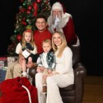 Pregnant Brittany and Patrick Mahomes share adorable photos of kids meeting Santa Claus