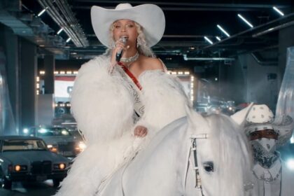 Beyoncé’s Netflix NFL Christmas halftime performance is a bedazzled winter white wonderland