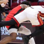 Herro, Thompson tossed after Heat, Rockets fight