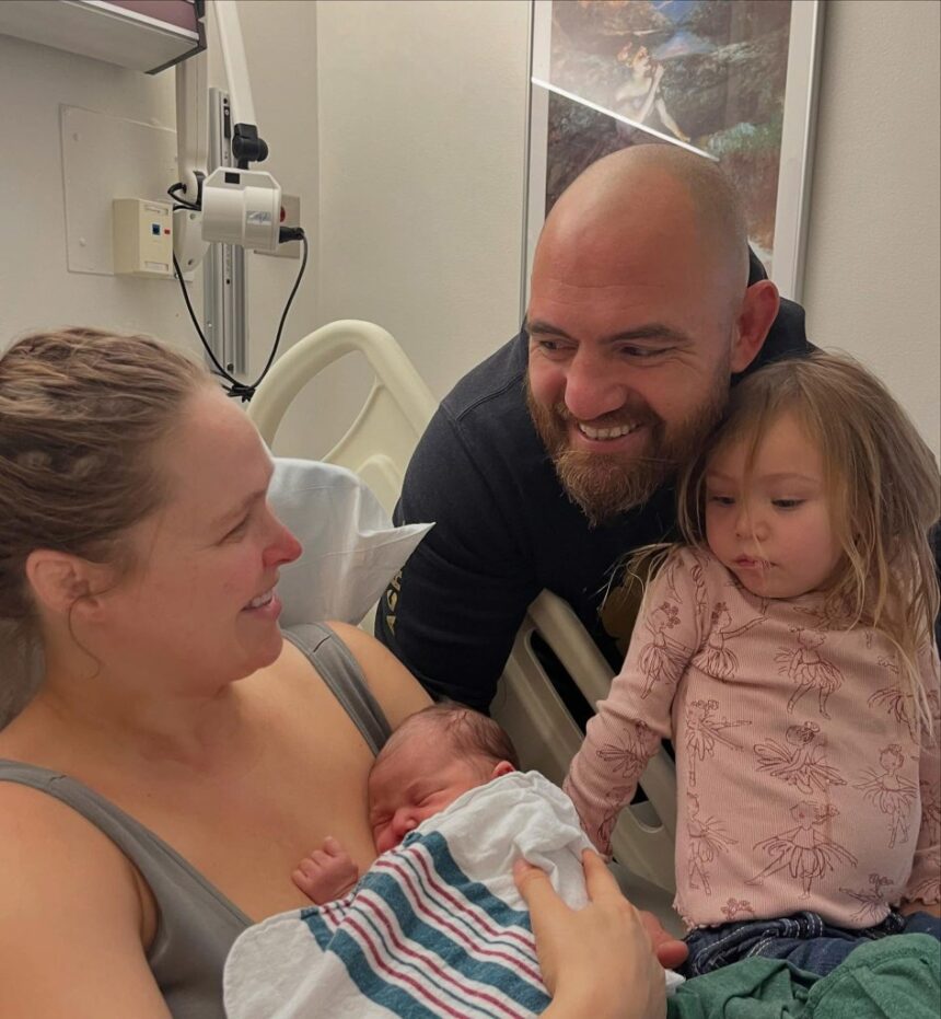 Ronda Rousey welcomes her second baby with husband Travis Browne