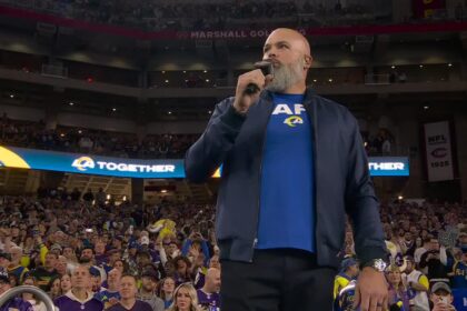 ‘We Will Rebuild L.A.’: Rams Players Celebrate First Responders at Relocated NFL Wild Card Game Against Minnesota Vikings