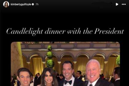 Donald Trump Jr.’s ex Kimberly Guilfoyle, girlfriend Bettina Anderson awkwardly attend same pre-inauguration event