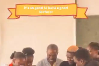 VIDEO: OAU students honour lecturer with gifts for dedication