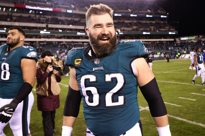 Jason Kelce ‘can’t wear’ Kansas City colors to show support for brother Travis in Chiefs vs. Eagles Super Bowl 2025