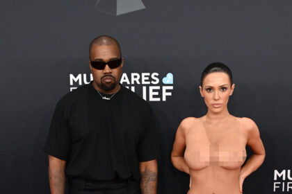 Kanye’s wife Bianca Censori wears extremely NSFW slip dress with nothing underneath on Grammys red carpet