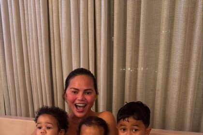 Chrissy Teigen takes a bath with three of her kids and more star snaps