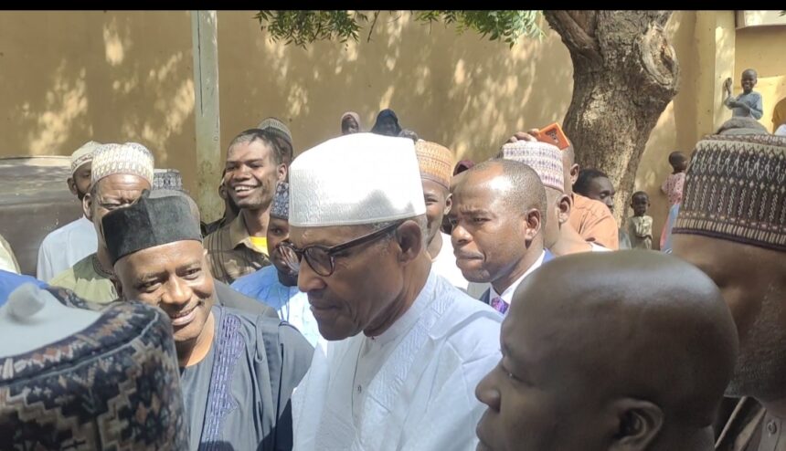 Katsina LG poll: Buhari votes in Daura