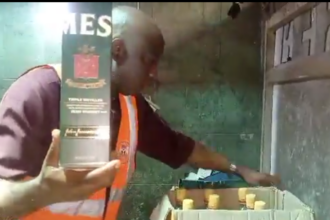 VIDEO: NAFDAC arrests man for producing fake alcohol in Port Harcourt