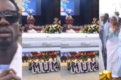 Mr Eazi buries mother with heavy heart