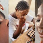 “Just carry agbo jejedi for head dey hawk” – Lady becomes her sister’s first model after watching make-up tutorials online (VIDEO)