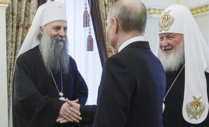 &quot;OBOJENA REVOLUCIJA MORA BITI POBEĐENA&quot; Prenosimo kompletan razgovor patrijarha Porfirija i Putina, potvrdili da Vučić dolazi u Moskvu