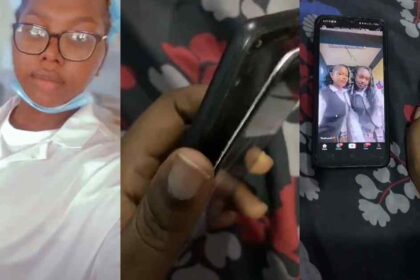 Lady devises an unconventional method after being charged ₦55,000 to fix her phone’s screen (WATCH)