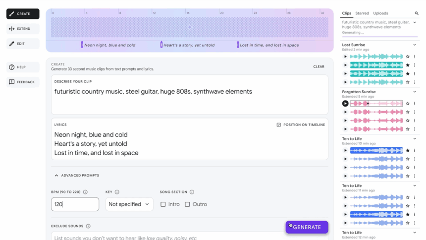 Google has tuned up its AI Music Sandbox for musicians and producers