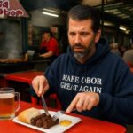 Ce țăran! Donald Trump Jr. a fost la Terasa Obor și a cerut furculiță și cuțit la mici