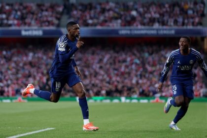 PSG’s Dembélé shows Arsenal what they’re missing: a clinical forward