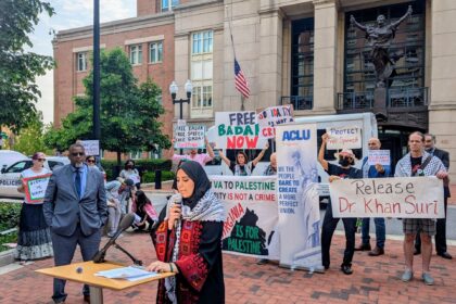 A ‘political prisoner’: US advocates rally for detained Georgetown scholar
