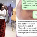 “I want to be seeing my man every day” – Businesswoman shares the surprising response of  a 21-year-old tailor seeking a job (WATCH)