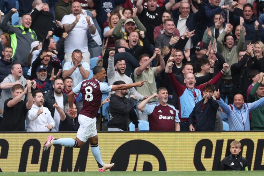 Tielemans keeps Villa in chase for Champions League place