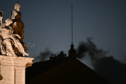 Black smoke emerges as cardinals fail to elect new pope in first ballot