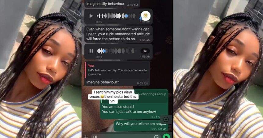 “Una no tell me say nah like this e dey be” – Lady reveals response she received in a talking stage (WATCH)