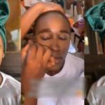 “Na so free thing Dey be” – Corps member reveals the outcome of a makeover done on her face by a first-timer taking SAED lessons (WATCH)
