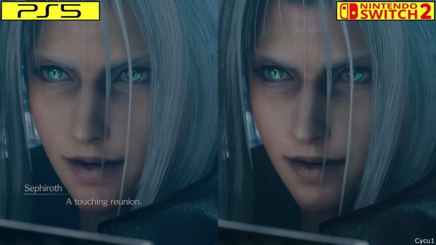 Comparativa en vídeo de Final Fantasy VII Remake Intergrade para Nintendo Switch 2 vs. PS5