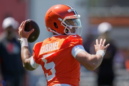 Browns QB Gabriel embracing addition of Sanders
