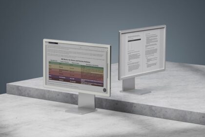 I’d jump at the chance to swap my 24-inch LCD monitor for this 25-inch color E Ink alternative – if only I could afford it