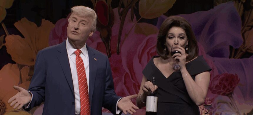 Trump Interrupts ‘SNL’ Mother’s Day Message to Talk Chicago Pope and Trade Deals as Cecily Strong Returns as Wine-Guzzling Jeanine Pirro