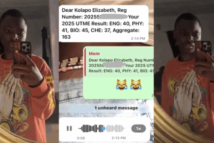 “You said I won’t score more than 6” – Nigerian mum br@gs to her son after scoring 163 in JAMB (WATCH)