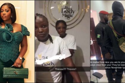 Yhemolee’s wife, Thayour drags her workers for reportedly stealing millions from her