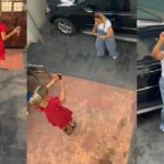 “Why are you always putting my mum on TikTok?” – Man asks his girlfriend after observing her closeness with his mum during a video shoot (WATCH)