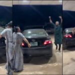 Man hails wife after she filled up his car tank