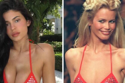 Kylie und Claudia Schiffer strahlen im gleichen Luxus-Bikini