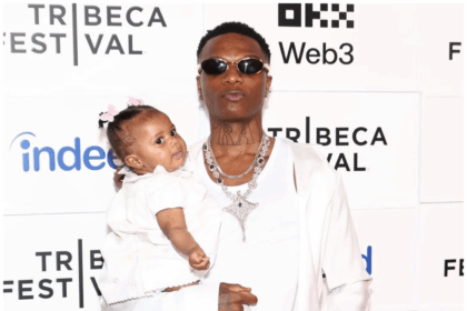 VIDEO: Wizkid steps out with daughter for her first public appearance at Tribeca Festival