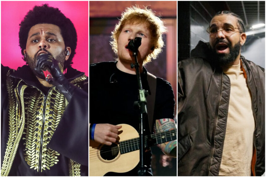 Ed Sheeran, Drake, the Weeknd Lead Apple Music’s Top 500 Streamed Songs of the Past Decade