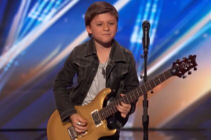 “My gosh, that’s a big guitar”: 10-year-old guitarist nails Are You Gonna Go May Way during America’s Got Talent – on a PRS that’s almost as tall as he is