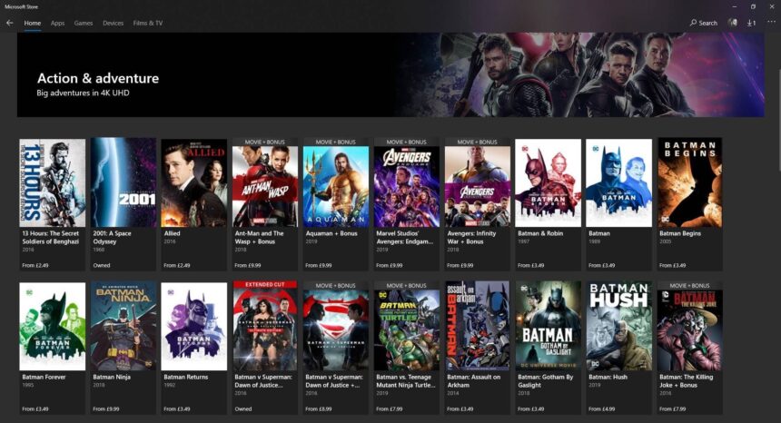Microsoft cierra la tienda de películas y series de televisión de Xbox