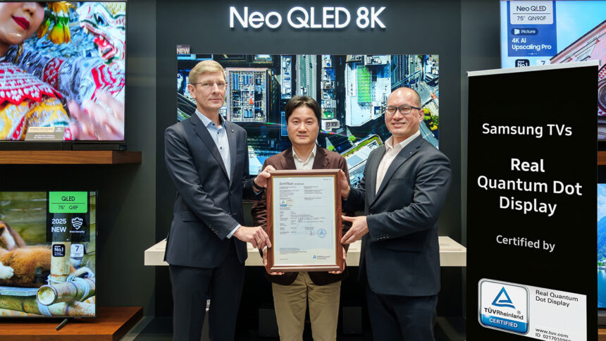 Samsung QLED TV’lere TÜV Rheinland’dan ”Gerçek Quantum Dot Ekran” sertifikası