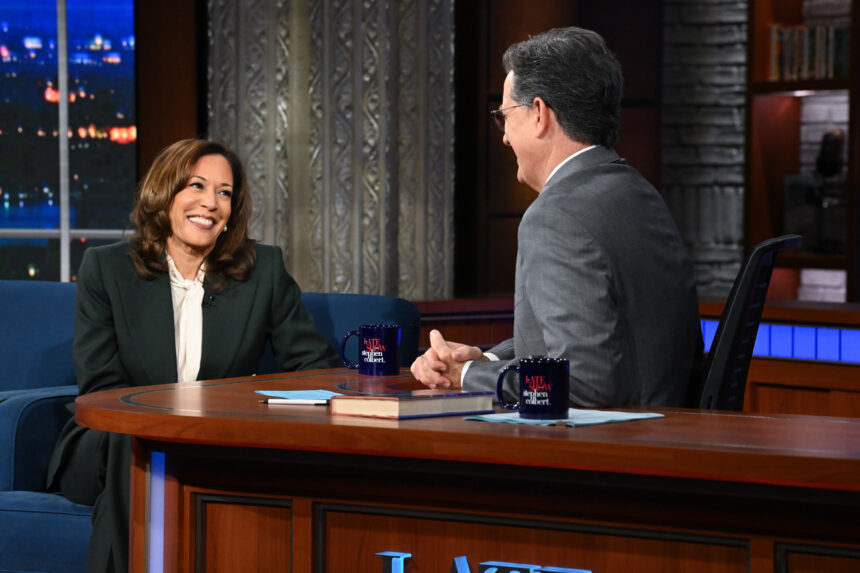 Kamala Harris Explains Why She’s Not Running for Election on Stephen Colbert’s ‘Late Show’: ‘I Don’t Want to Go Back in the System. I Think It’s Broken’