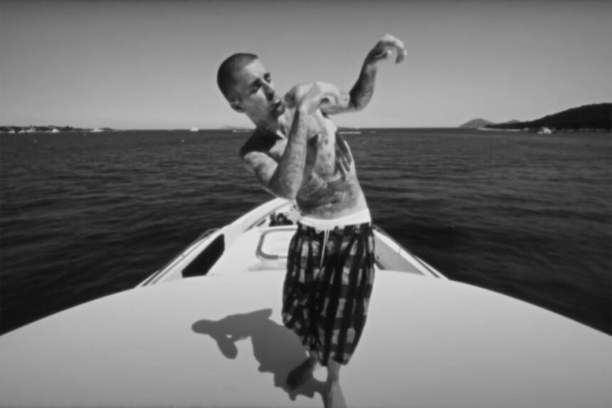 Justin Bieber Vacations With Wife Hailey & 11-Month-Old Son Jack Blues in Black & White ‘Yukon’ Music Video