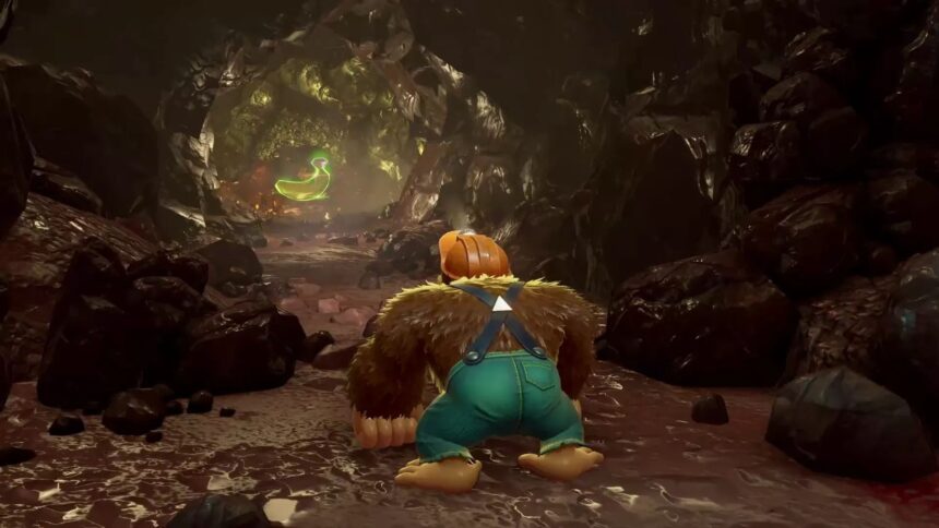 Nintendo muestra arte conceptual de Donkey Kong Bananza comparado con la versión final